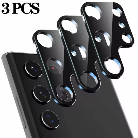 3PCS Camera Protector For Samsung Galaxy S25 S24 S23 Ultra S22 S21 Plus Camera Lens Film Samsung S25 S24 FE Cameras Glass