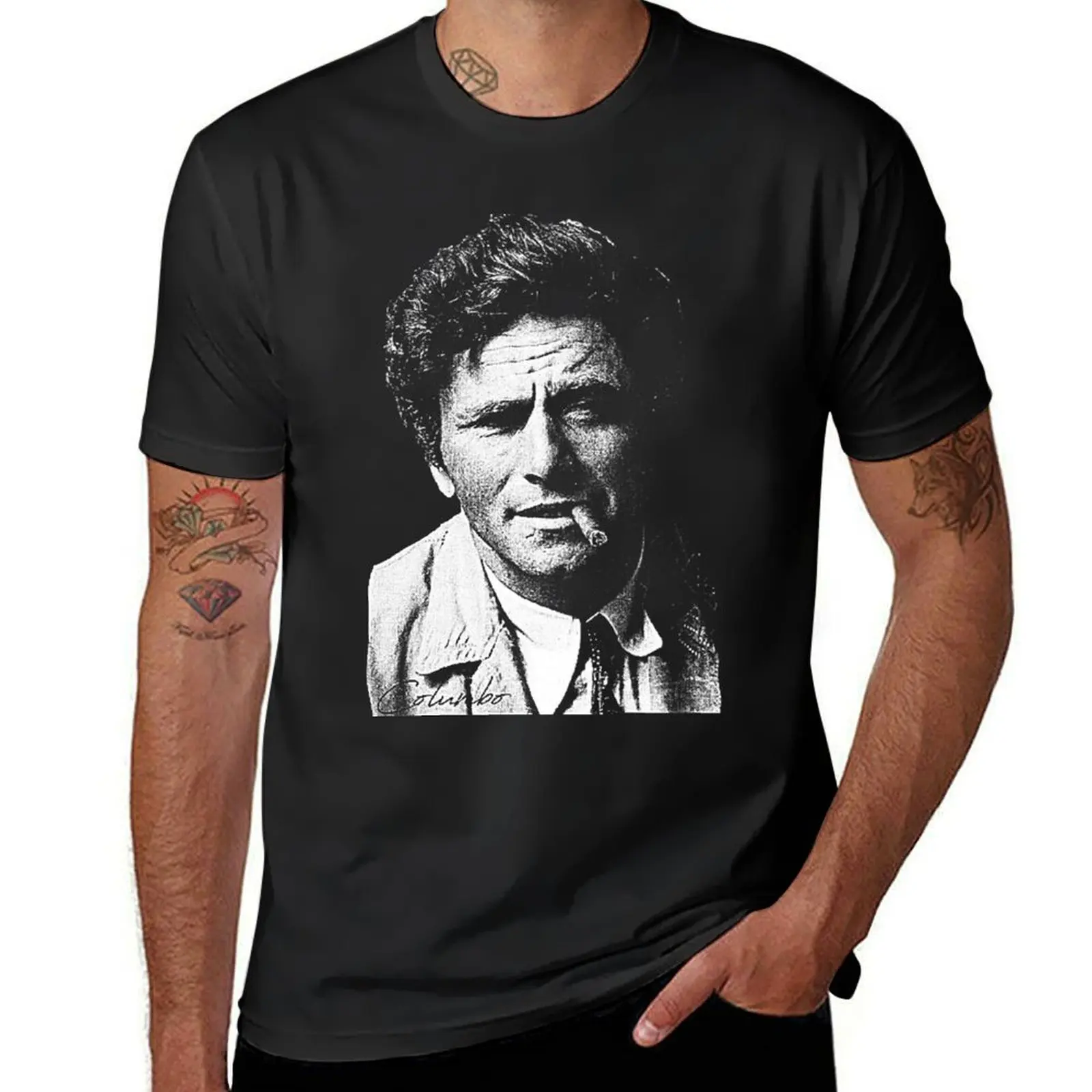 Columbo Portrait T-Shirt hippie clothes tees new edition Men's t shirts