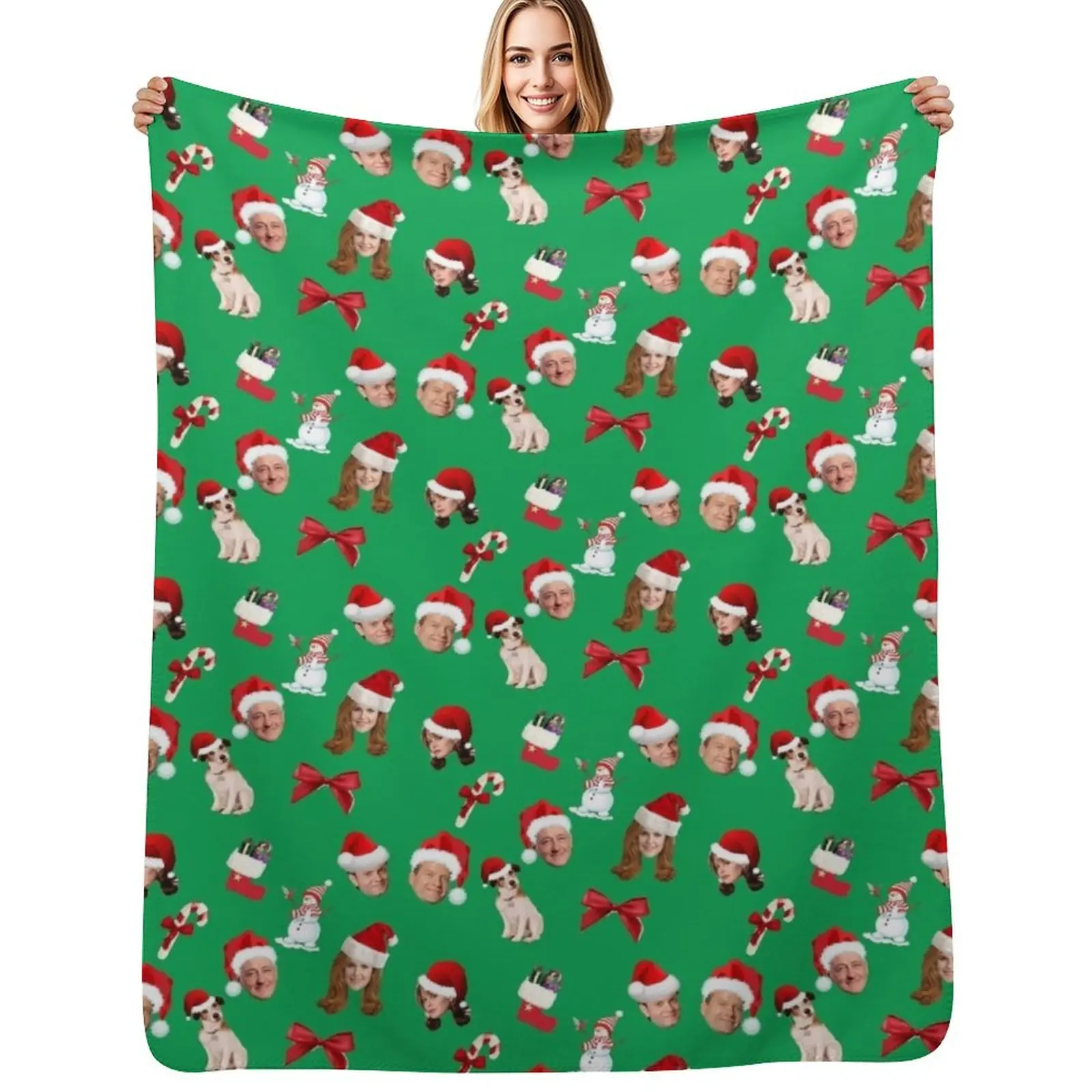 

frasier christmas pattern Throw Blanket warm for winter Moving Hairys Cute Plaid Blankets