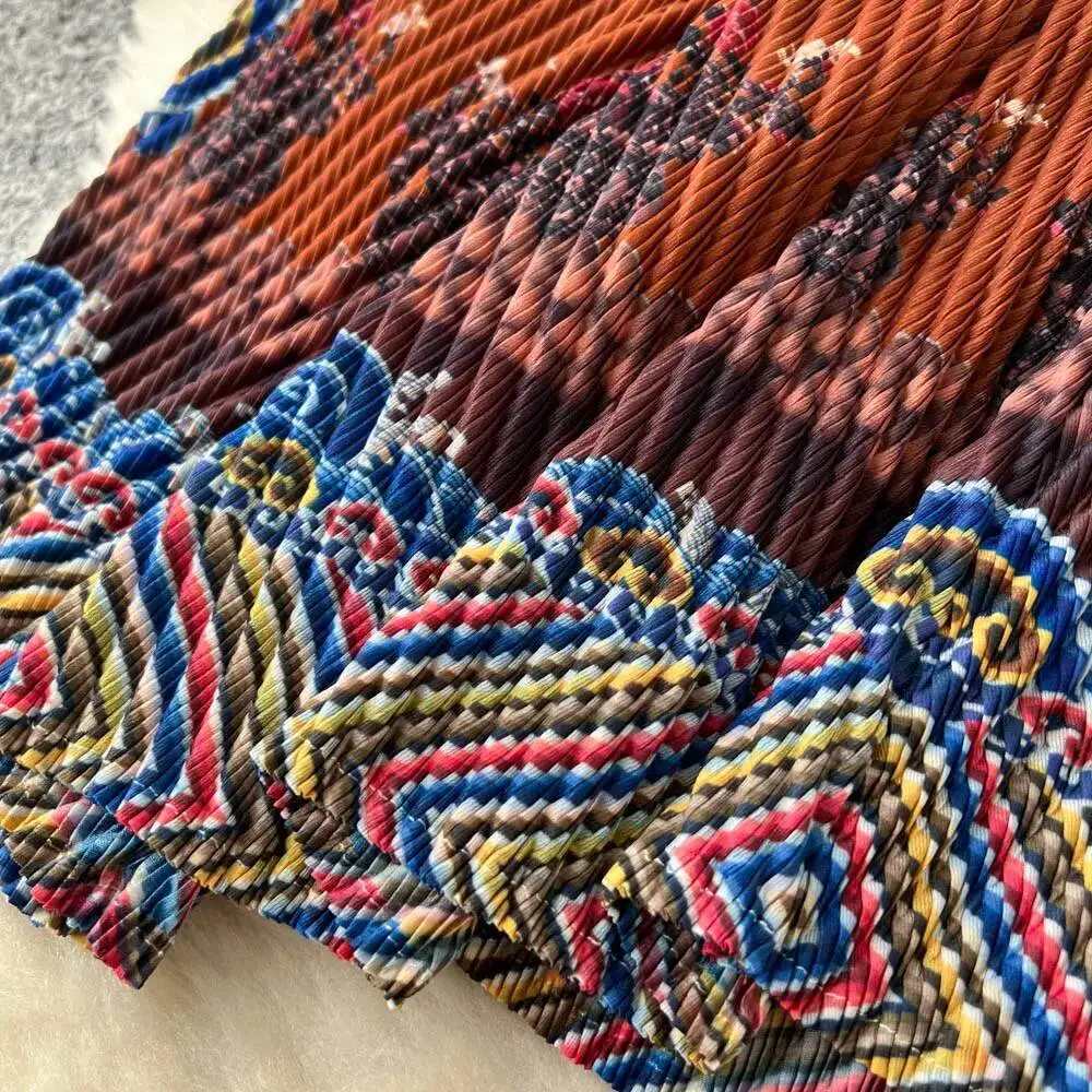 ชุดเดรสวินเทจแขนยาวแบบต่อผ้าสไตล์ลำลองสำหรับงานเลี้ยงตอนเย็น ชุดเดรสสำหรับงานพิธีในสไตล์ไฮสตรีทสำหรับผู้หญิง