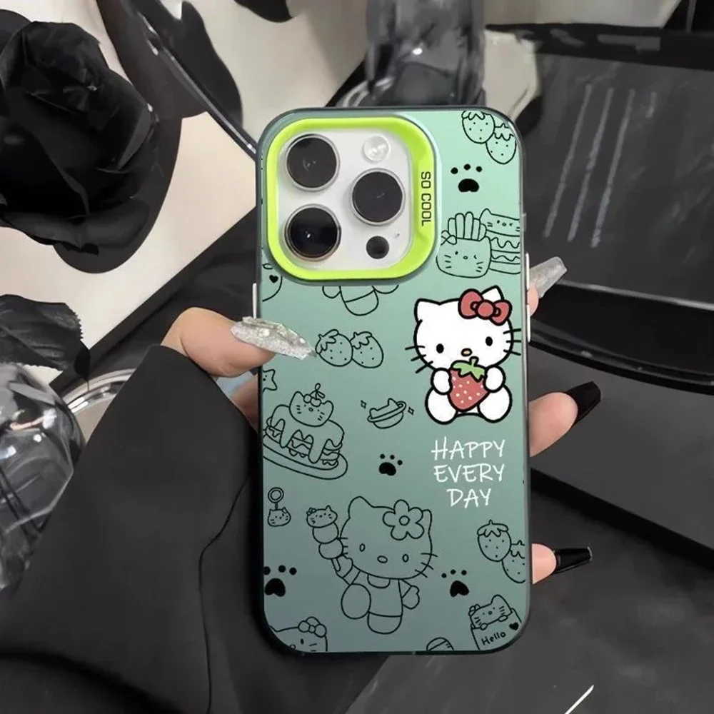 Hello Kitty Strawberry Cake Phone Case for Xiaomi Redmi A3 13C 9C 9T Note 13 12 12S 11 10 9 9S 8 Pro Plus 4G 5G Silver Cover