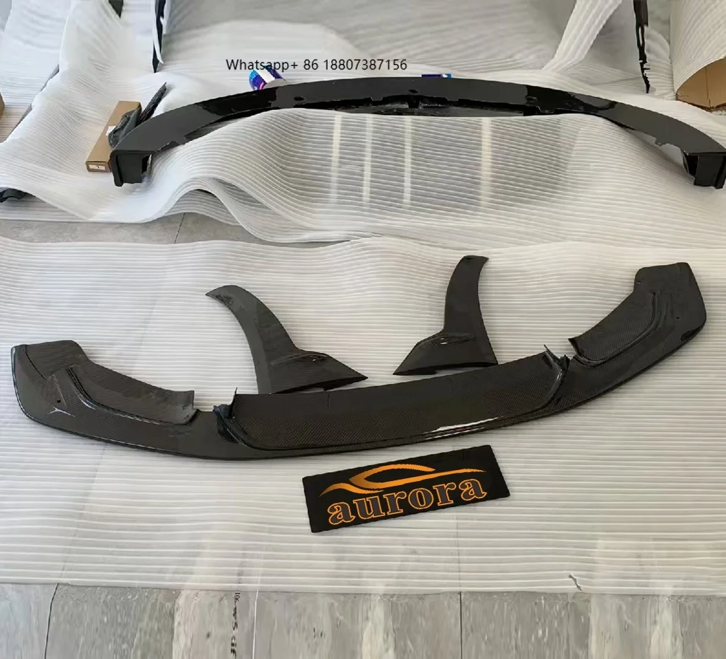 

Suitable forbmw M2 Bodykit F80 F82 F83 M3 M4 Dry Carbon Fiber Front Lip Front Bumper Splitter Lip Spoiler