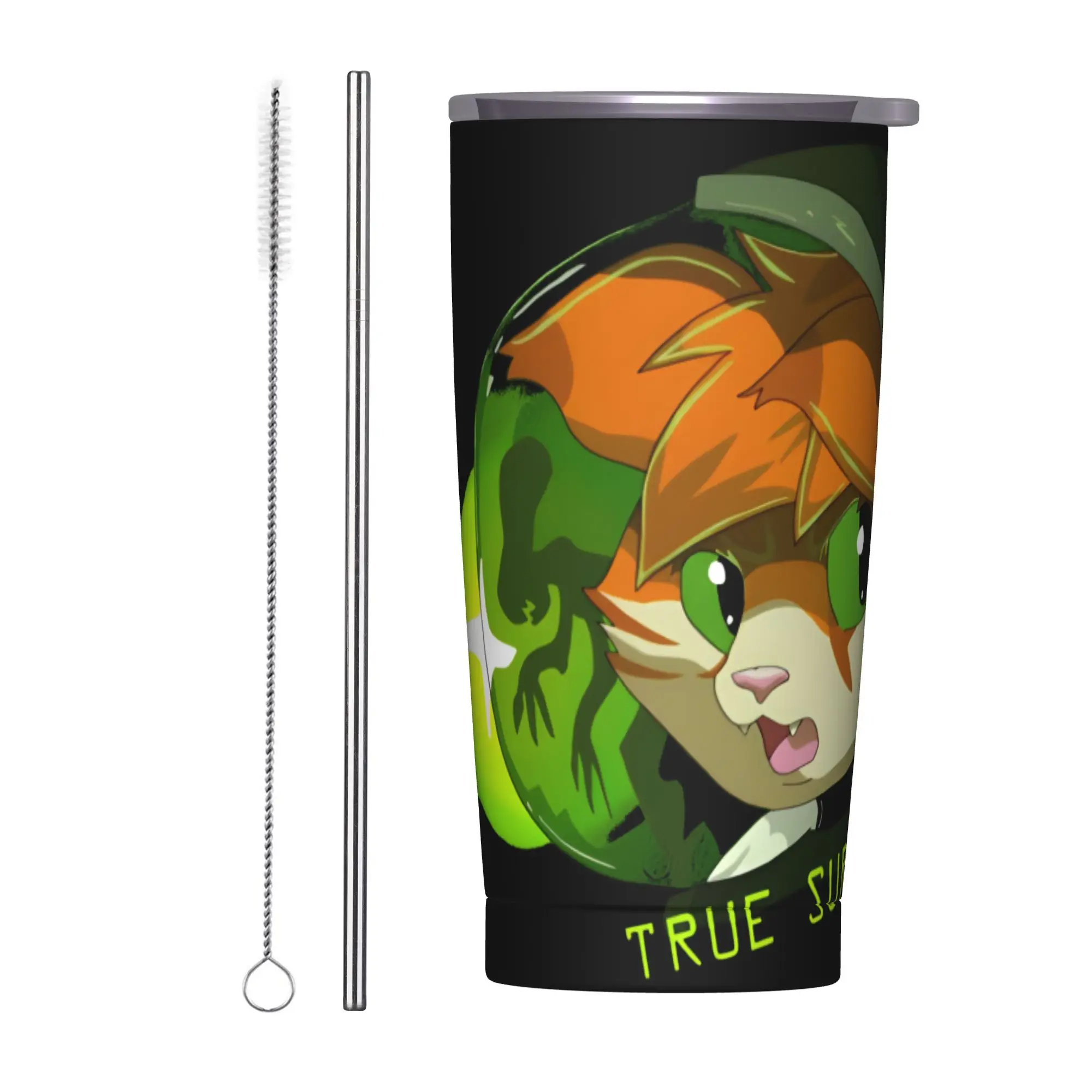 Stainless Steel Tumbler Horror Isolation Game Alien Car Mugs With Straws  Beach Cold Drink Water Bottle Keep Heat Coffee Mug