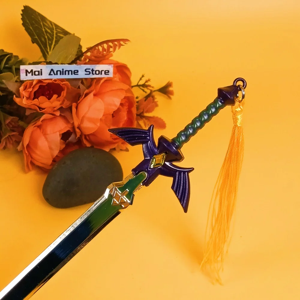 8.6 polegada zelda katana zelda sabre original anime cosplay prop ninja faca lâmina espada de metal real japonês katana unsharp brinquedo presente