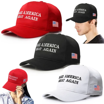 Donald Trump 2024 Wahlkampf-Stützer MAKE AMERICA GREAT AGAIN Trucker Hat 45 47 Stickerei USA-Flagge Mesh Back MAGA Cap