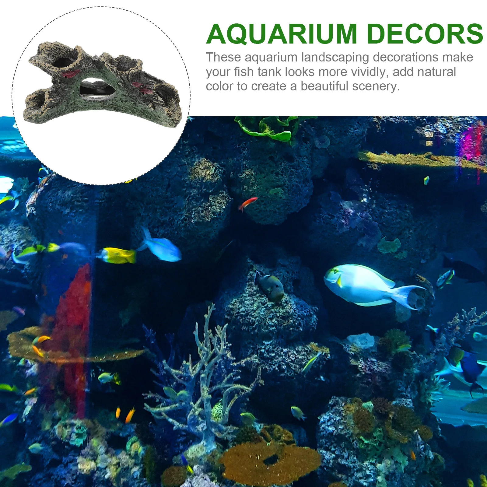 

Rock Cave Aquarium Decoration Resin Fish Tank Shelter Spawning Hiding Fish Cave Large Aquarium Accessories Betta Toys