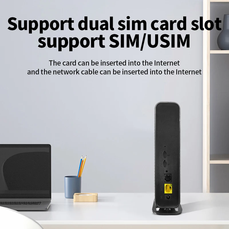 Modul 5G bawaan WIFI router 5G Cioswi menggunakan antena omnidireksional gain tinggi untuk memastikan jaringan 5G yang stabil dan berkecepatan tinggi