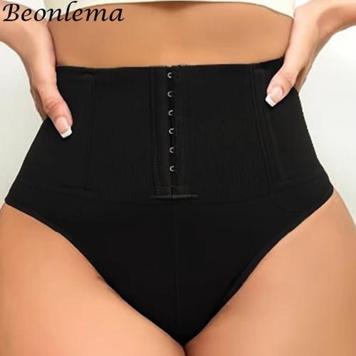 Imagen 2 del producto Beonlema-Entrenador de cintura sin costuras para mujer, moldeador de cuerpo, bragas adelgazantes para vientre, pantalones de realce de glúteos y barriga, ropa interior de compresión