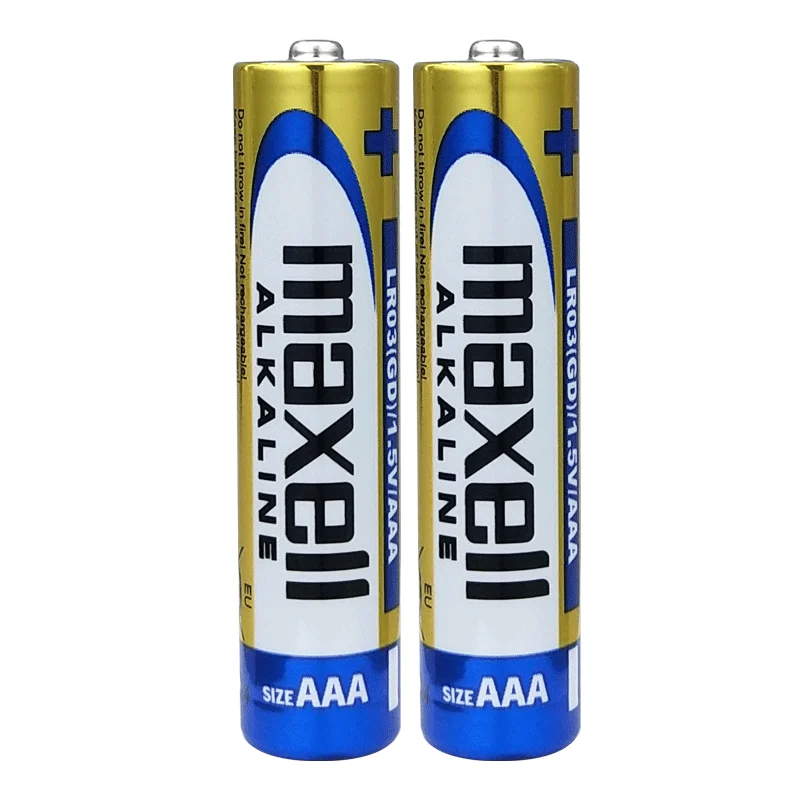 2PCS Maxell Original NEW AAA 1.5V Alkaline Battery LR03 For Camera Toy Flashlight Remote Control Mouse Clock Dry Primary Battery