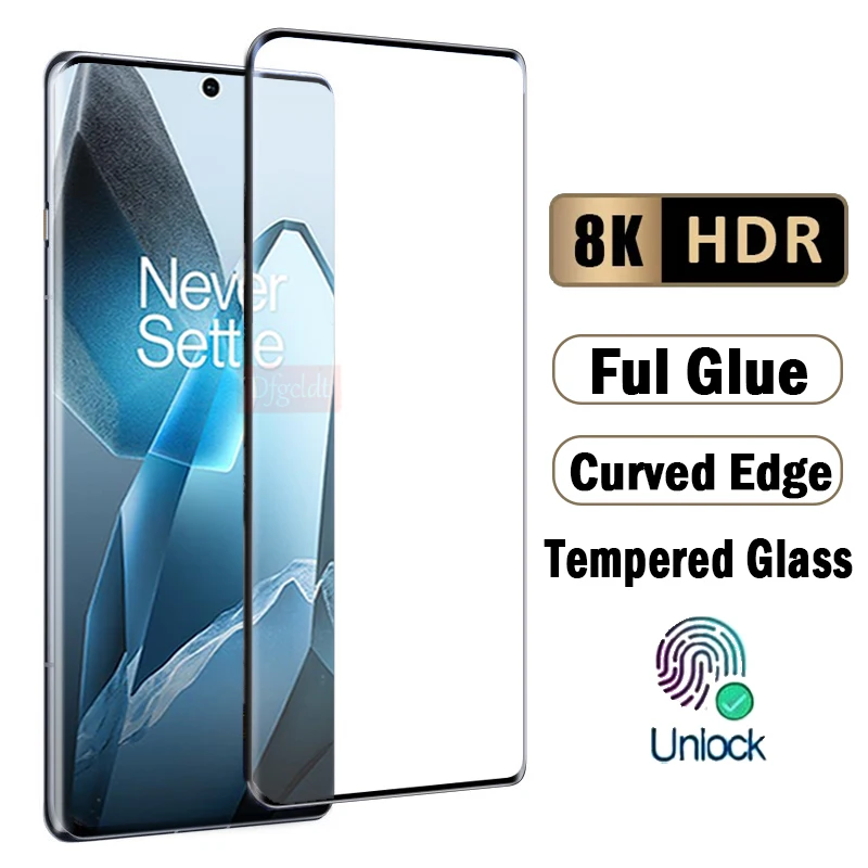 

1-3Piece 3D Curved Edge Screen Protector For Oneplus 13 12 11 10 9 Pro 12R 11R Full Glue Tempered Glass For Oneplus Ace 3 2 Pro