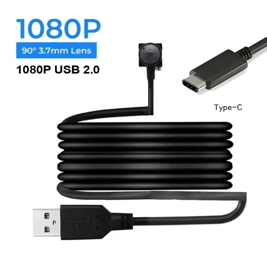 Mini Webcam USB per Laptop, Videocamera CCTV per Computer 1080p HD