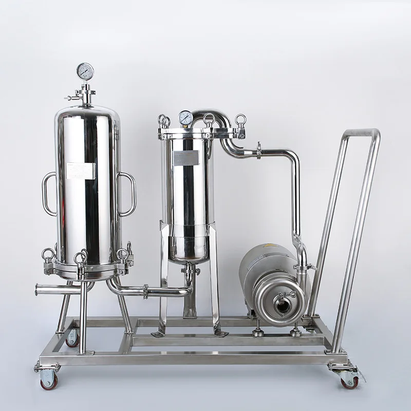 Stainless steel food grade top-entry filter, mechanical equipment filter unit