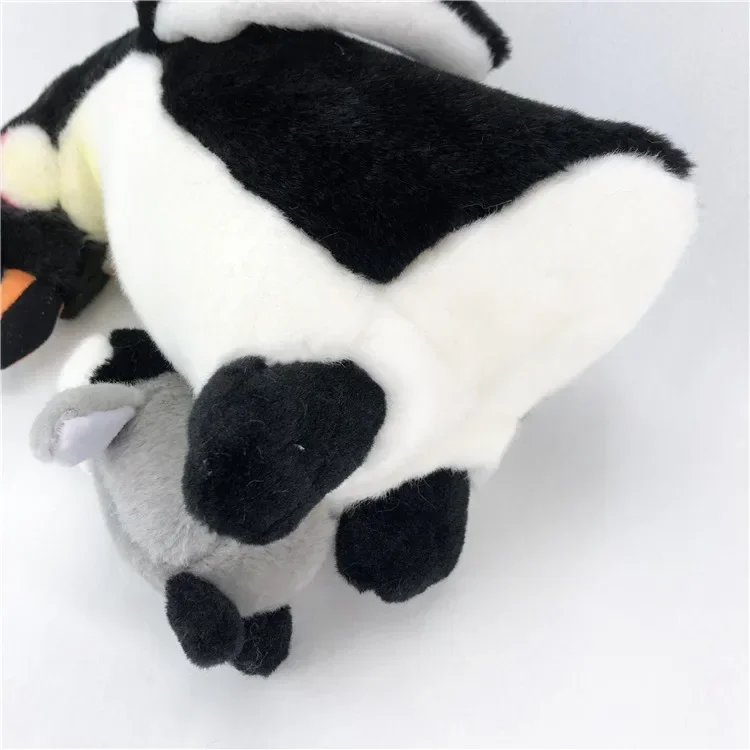 Simulação Pinguim Lifelike Toy de pelúcia, animais macios, boneca mãe e bebê, presentes de aniversário infantis, engraçado, zoológico, 28cm