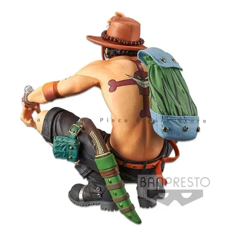 In Stock Original Bandai BANPRESTO One Piece Portgas D. Ace Action Figure Animation Toy Gift Model Collector Anime Hobby Genuine