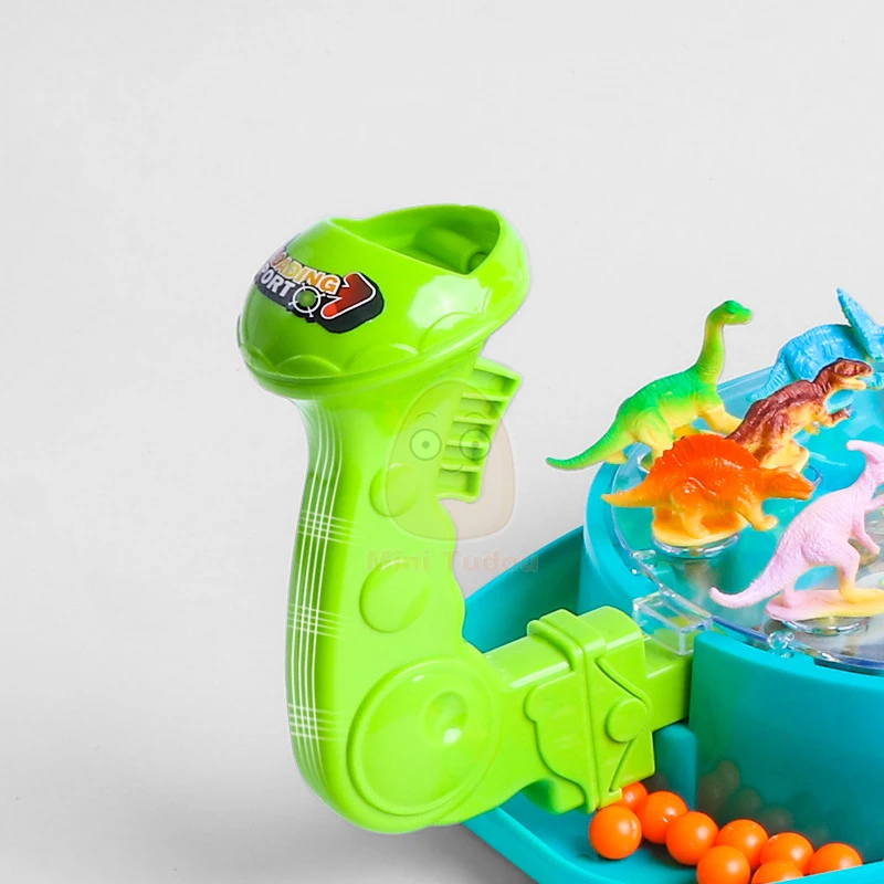 Educational Toys Dinosaur Battle Shooting Bead Ball Machine Hand-Eye Combination Party Interactive Desktop Amusement Game Toys