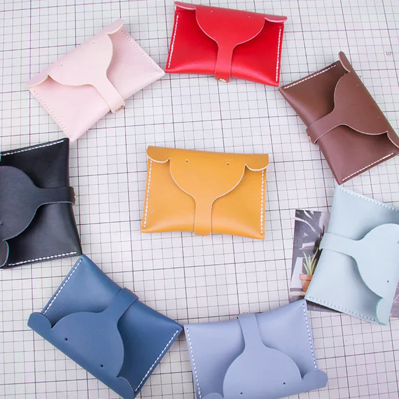 

Набор для рукоделия: кошелек для монет из ПУ, повседневный, однотонный, в мультяшном стиле, с изображением слона, маленькая сумочка