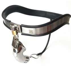 Stainless Steel Male Chastity Cage Pants Lock Device Penis Sleeves Cock Cage Cbt BDSM Bondage Sex Toys For Men Chastity Belt