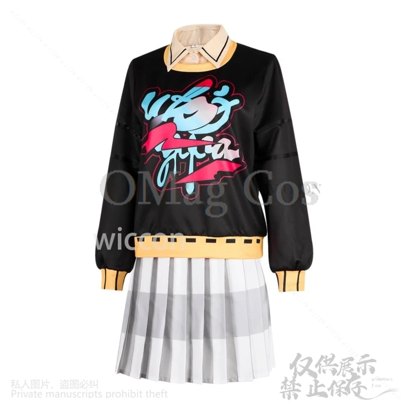 Anime Game P5X: The Phantom X Motoha Arai Cosplay Costume JK Dress Lolita Uniform Wig Woman Sexy Halloween Party Suit Hoodies