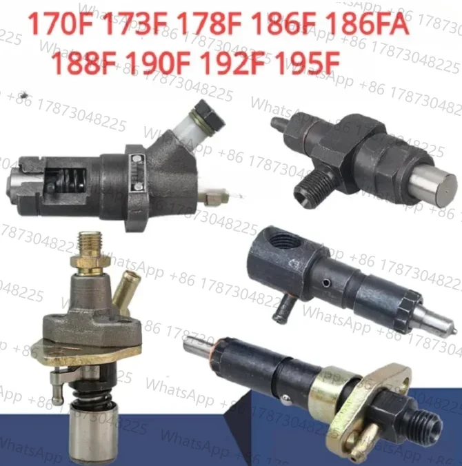 Conjunto de bomba de inyección de combustible para motor diésel refrigerado por aire 170F 173F 178F 186F 186FA 188F 192F 195F 190F para motocultor