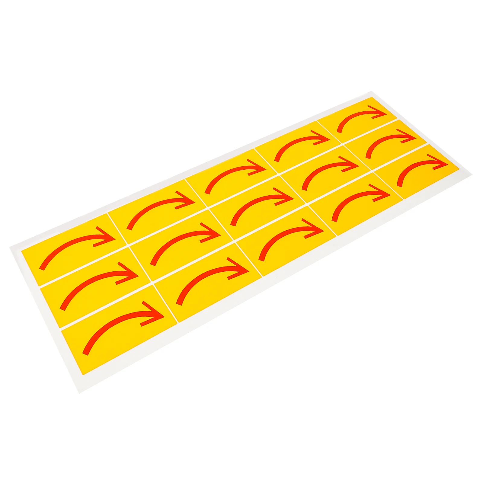 

15Pcs Arrow Caution Decals PVC Adhesive Floor Wall Direction Signs for Safety Warning Indication in School Factory