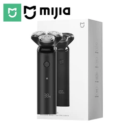 MIJIA Electric Shaver S500,Type-C Rechargeable Wet Dry Shaver Men’s,IPX7 Fully Waterproof,LED Display 60min Battery Life