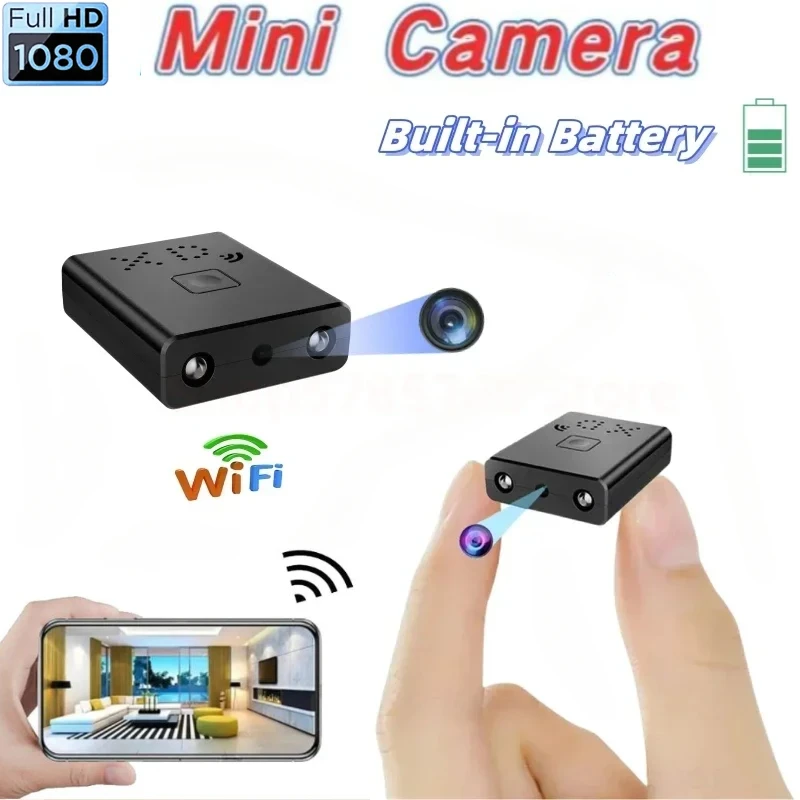 Mini Camera Wifi Camcorder Full HD 1080P Video Recorder Small Motion Detection Night Vision Security Smart Home IP Web Cam