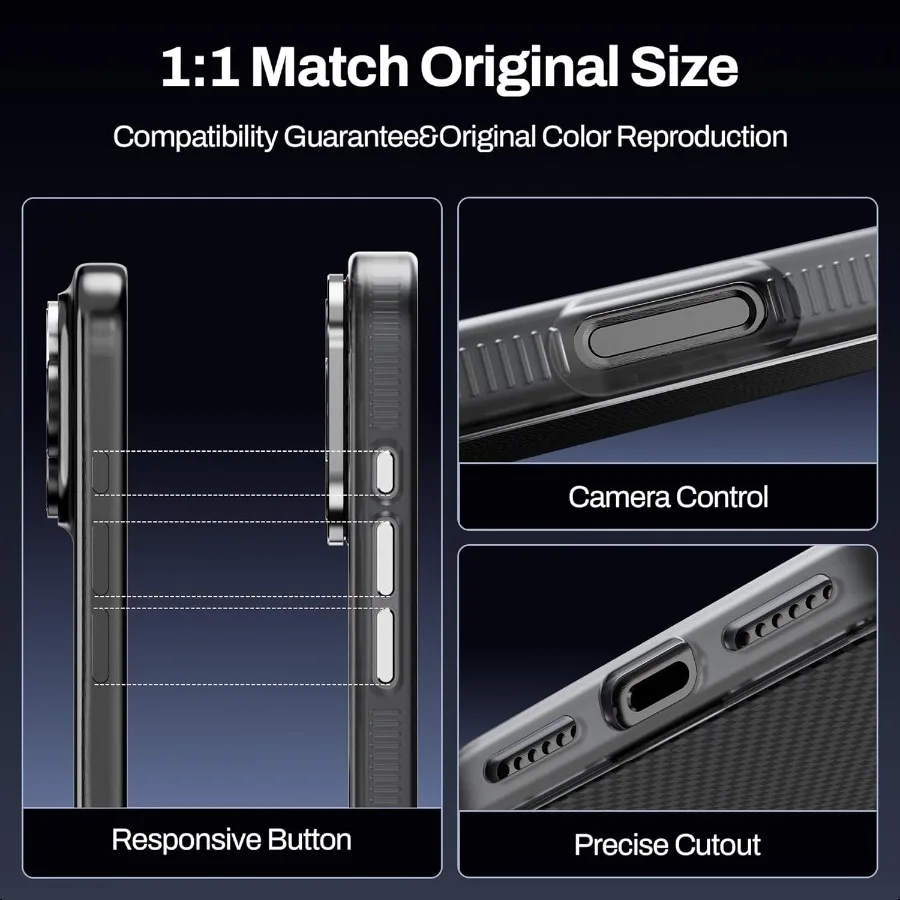 حافظة 3 في 1 لهاتف iPhone 17 مع واقيات شاشة الخصوصية وواقي عدسة الكاميرا الفردية [متوافق مع MagSafe] Hybird Magnet