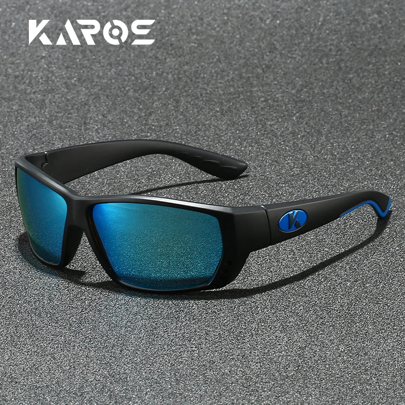 Karos Polarisierte Sonnenbrille Radfahren Camping Wandern Angeln Klassische Sonnenbrille Männer Frauen Outdoor Sport UV400 Schutz Brillen