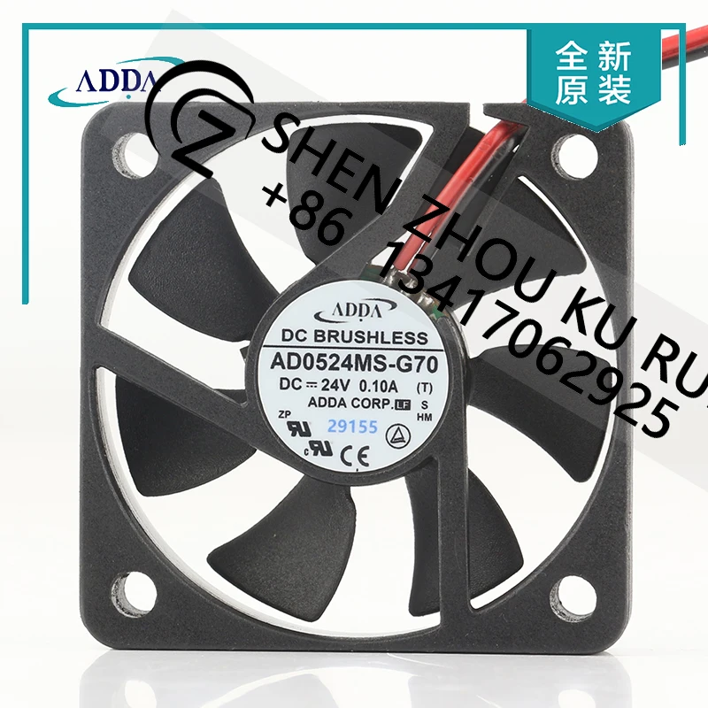 

Case fan 2-wire inverter ultra-thin silent power fan Original ADDA AD0524MS-G70 DC24V 0.10A 5010