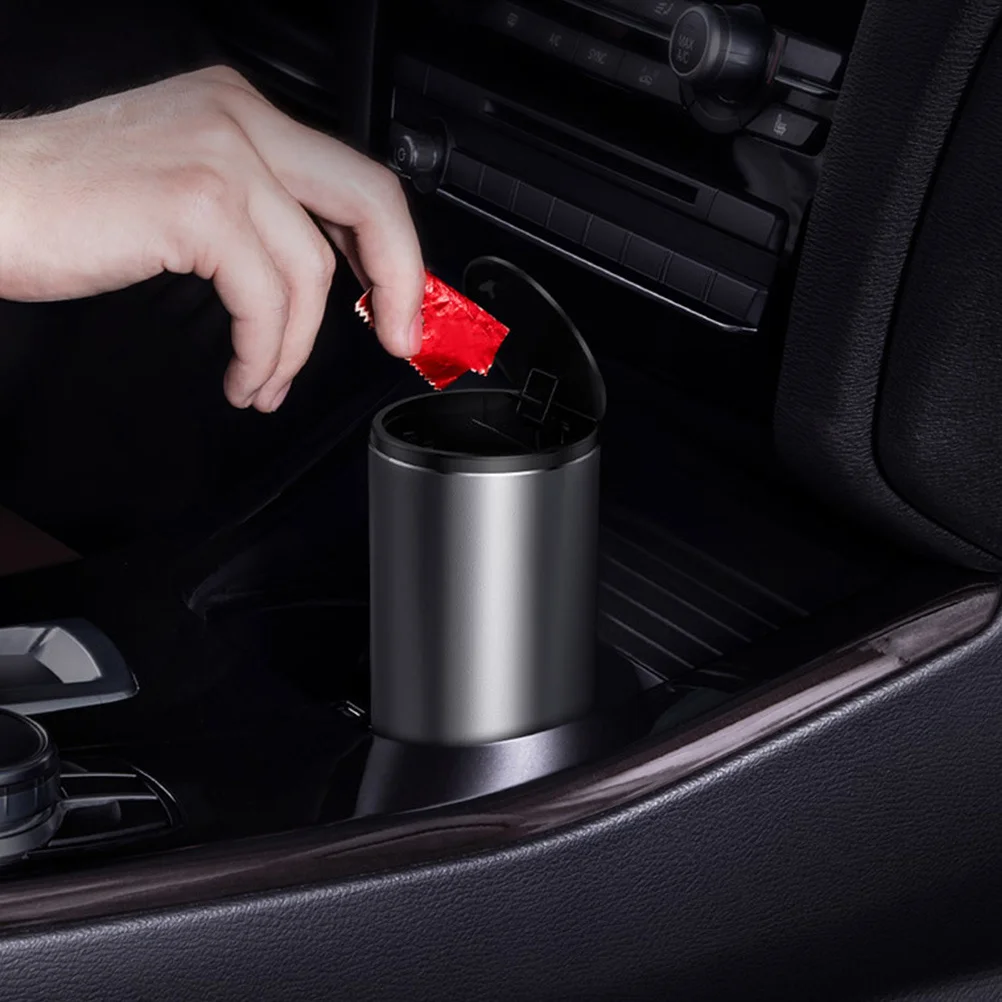 

30pcs Trash Metal Trash Auto Vehicle Garbage Can Dustbin Large Capacity Odor-Proof Vehicle Garbage Can For Car Office Home Use