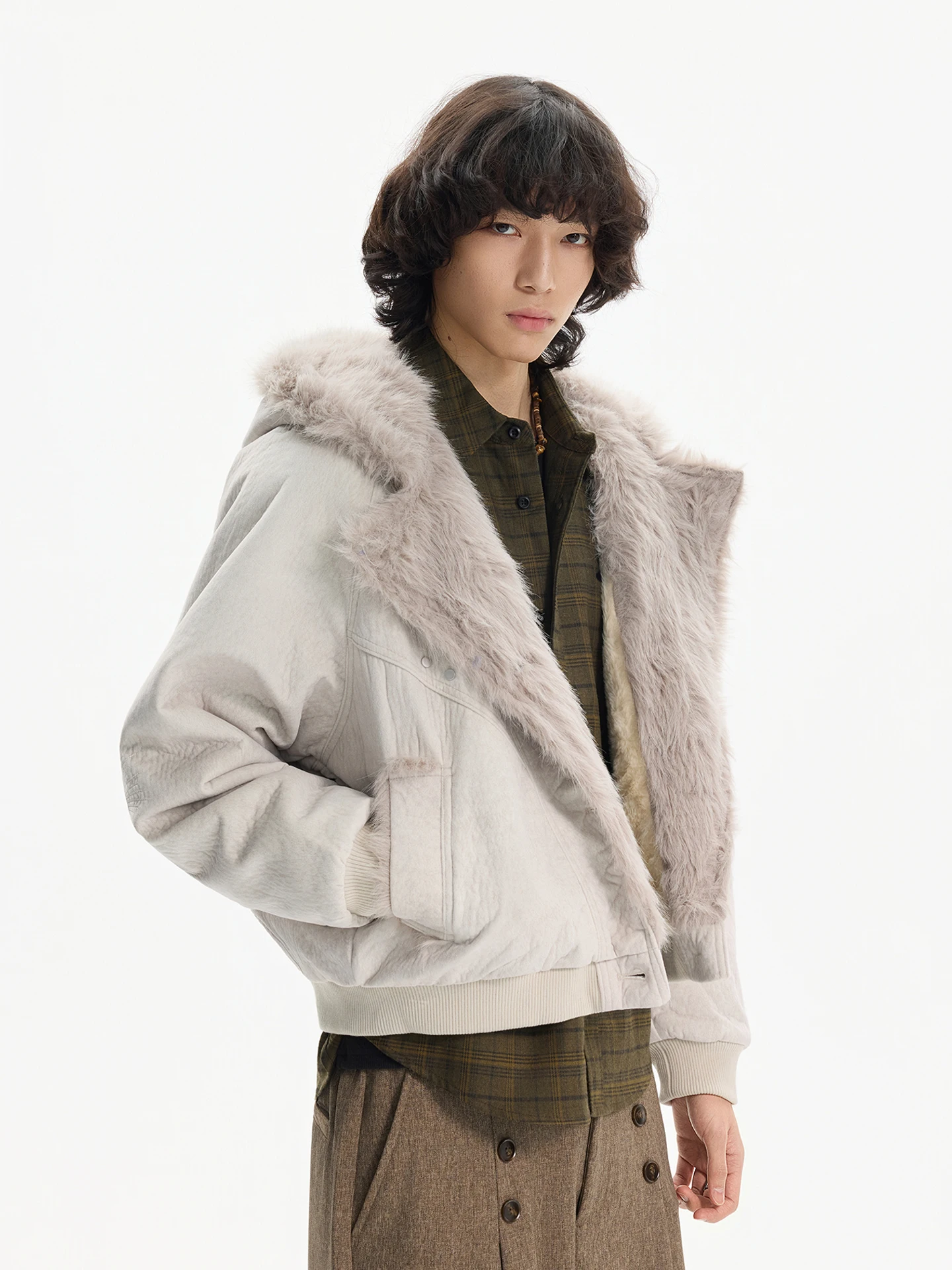 Fashion Jackets Men 2025 Winter New Thickened Warm Pocket Decoration Parkas Jackets Male Long Sleeve Solid Color Hoodies Parkas