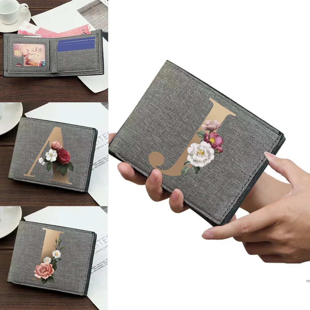 

Wallet Vintage Business Wallet Gold Printing Series Students Key Coin Storage Purse Bank ID Cardholder Clutch Bag