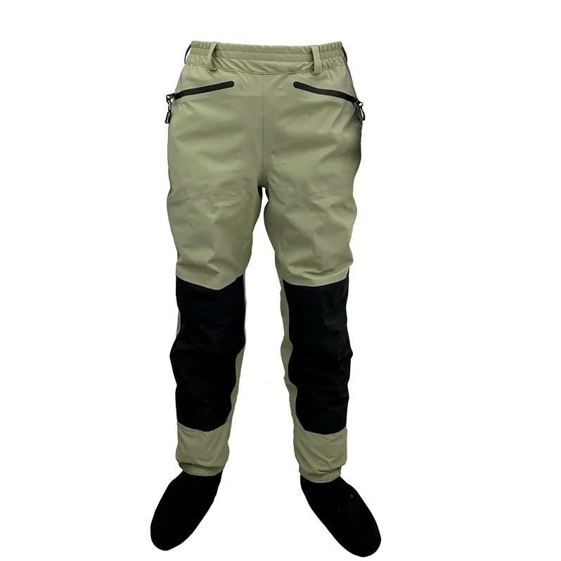 3 schicht Atmungsaktive Wasserdichte Fliegen Angeln Taille Waders Stockingfoot Hohe Hose Wader Durable Ente Jagd Waten Hosen