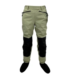 3 schicht Atmungsaktive Wasserdichte Fliegen Angeln Taille Waders Stockingfoot Hohe Hose Wader Durable Ente Jagd Waten Hosen