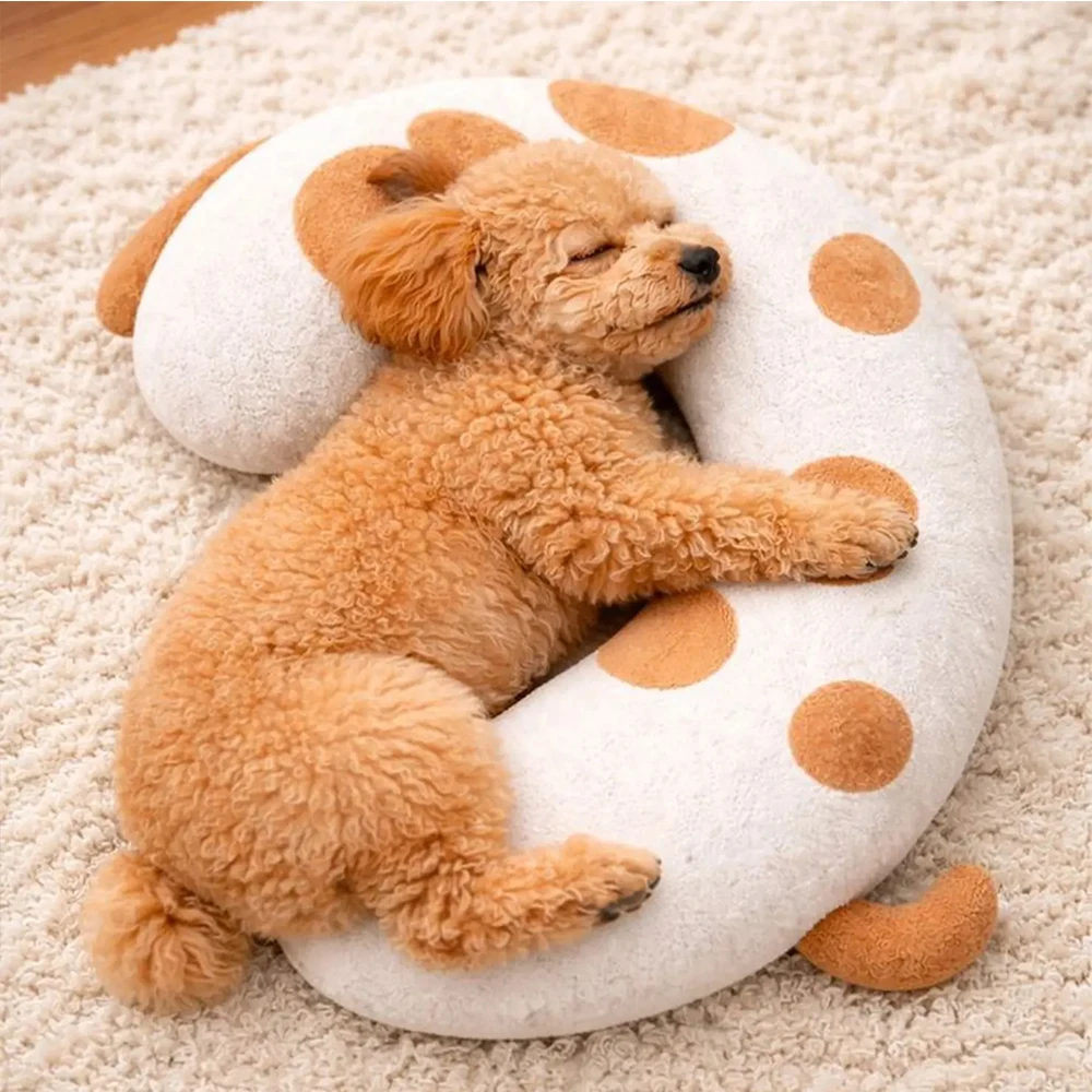 Dog Bed Pillow Soft Breathable Thickened Backrest Medium Small Dogs Sleeping Warm Pillow Washable Pet Supplies