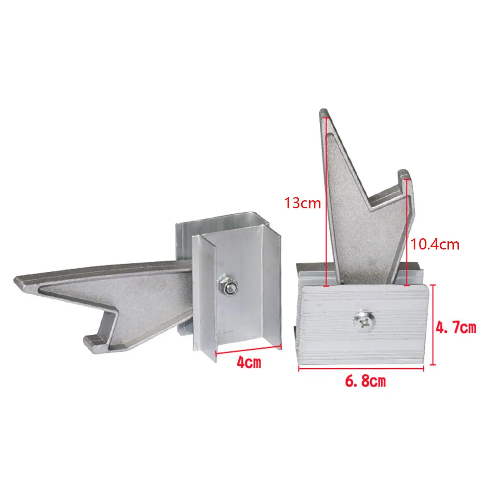 Imagem -04 - Alumínio Rung Lock Kit Extensão Ladder Locks Resistente Peças de Manutenção Substituir Peças Instalar Facilmente Acessórios Universal Pcs