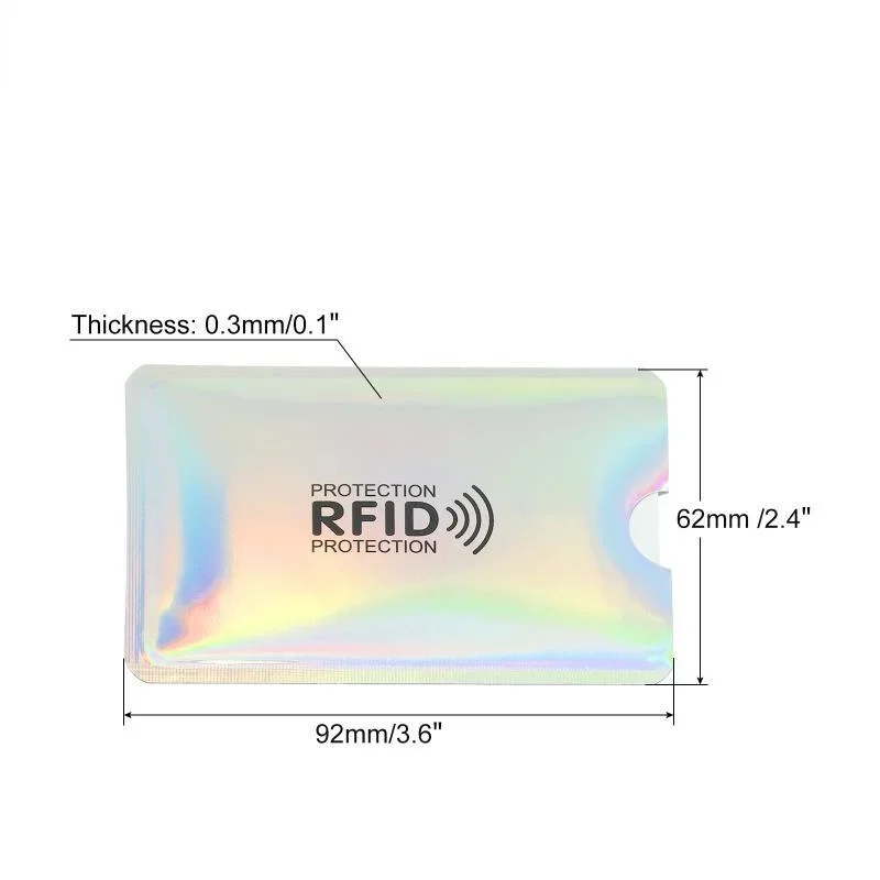 5/10Pcs RFID Blocking Sleeves, Identity Theft Protection Secure Sleeve for Credit Cards, Debit Card, Clear Plastic Sleeve