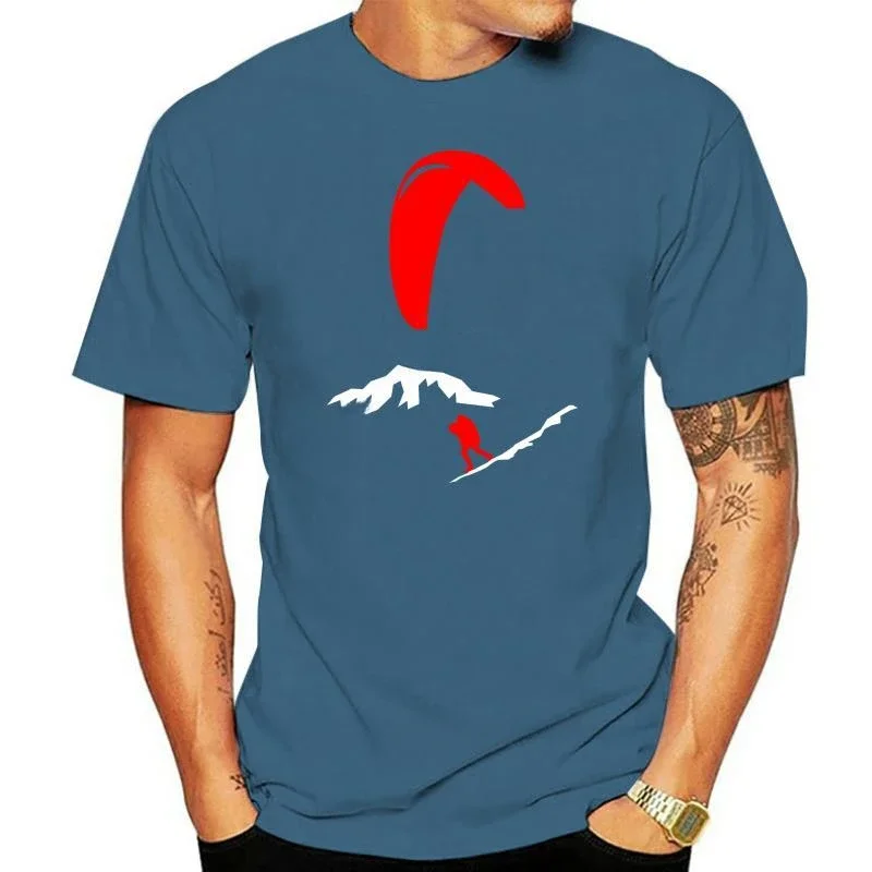 Men paragliding Fashion White Short  Male Tshirt mens tee-shirt Tops T Shirt  vintage style short sleeve Oversized t-shirts