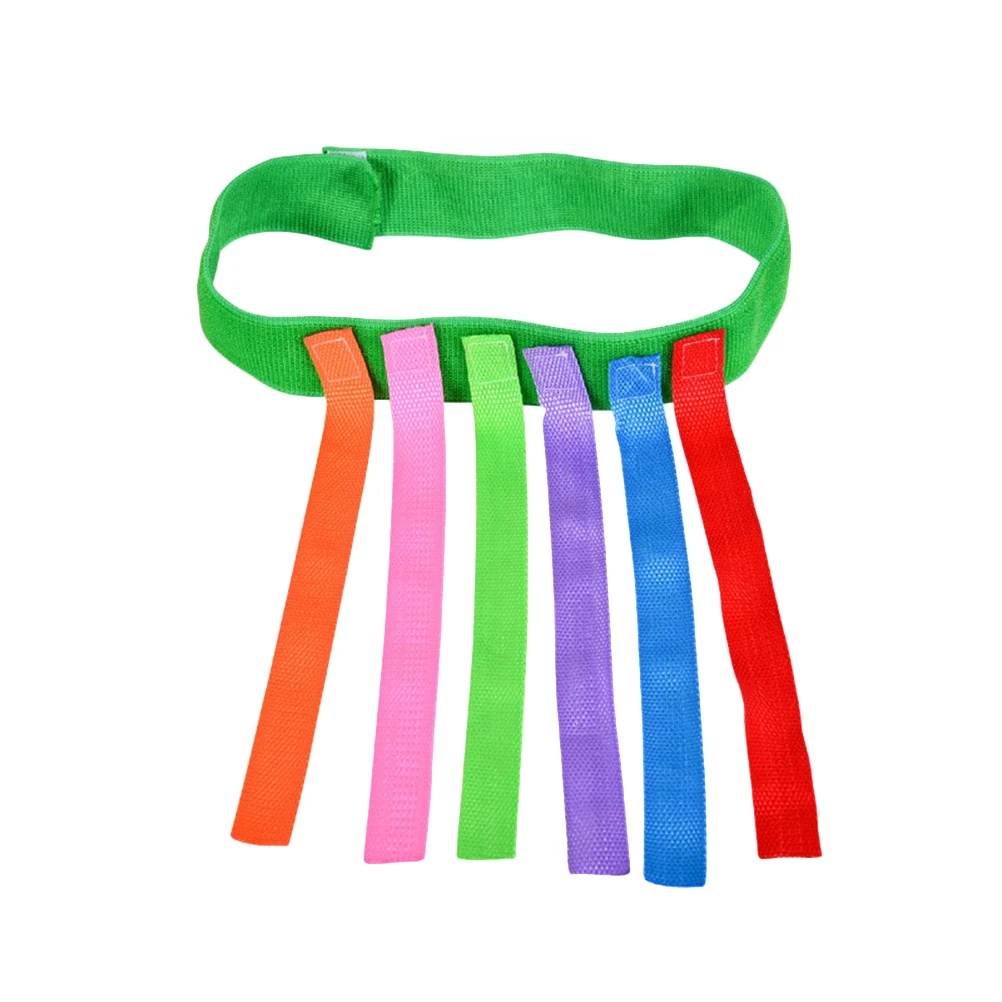 4 Uds. De juguetes deportivos para niños, cinturón de juego de tracción de cola, tonos tierra educativos al aire libre, colas de jardín de infantes, niño rojo