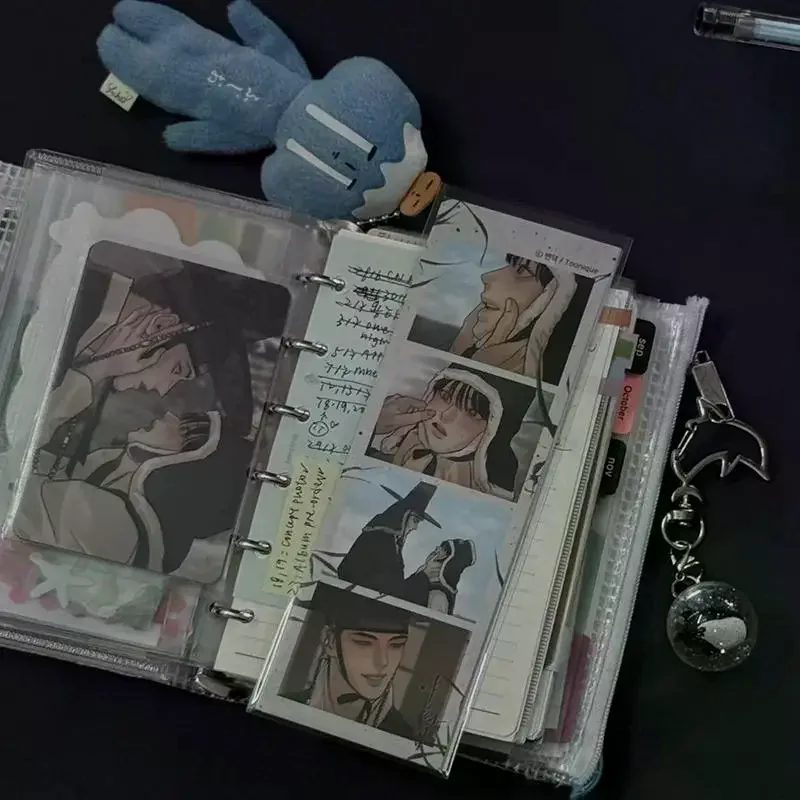 New Document Bag Hand Ledger Student Multi-function Hand Ledger Material Storage Ins Portable Loose-leaf Book