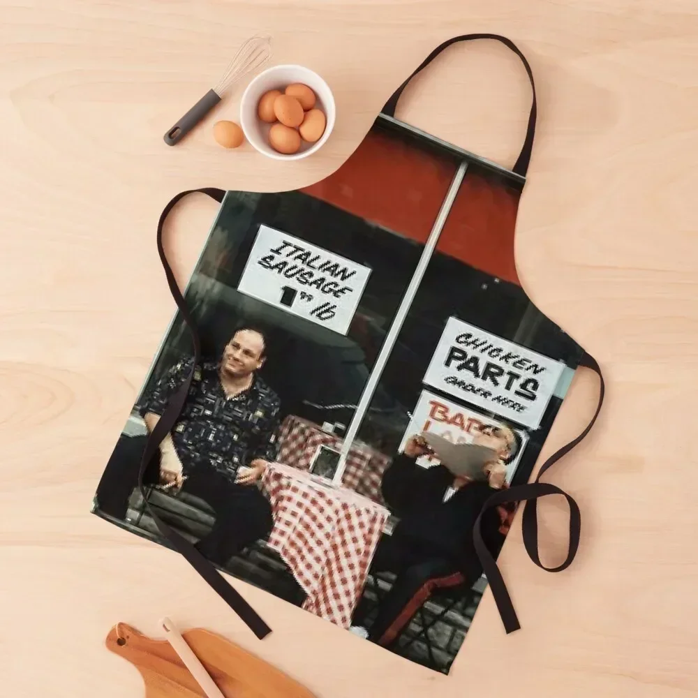 

Tony and Paulie T Shirt, the sopranos, tony soprano, hbo, tv, film, cinema, italian, american, gangsta Apron Kitchen Chef Apron
