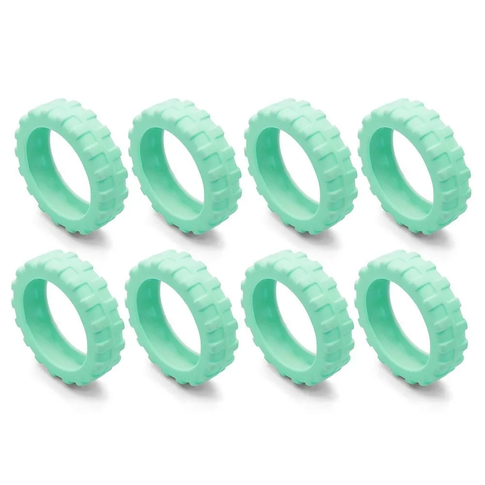 8PCS/Set Silicone Travel Luggage Caster Shoes Suitcase Parts Axles Reduce Wheel Wear Trolley Box Casters Cover with Silent Sound
