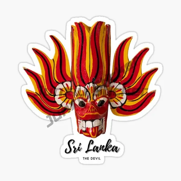 

Sri Lanka Flag Map Monkey Elephant Sticker Motorcycle Accessories Room Truck Window Car Glass PVC Decal