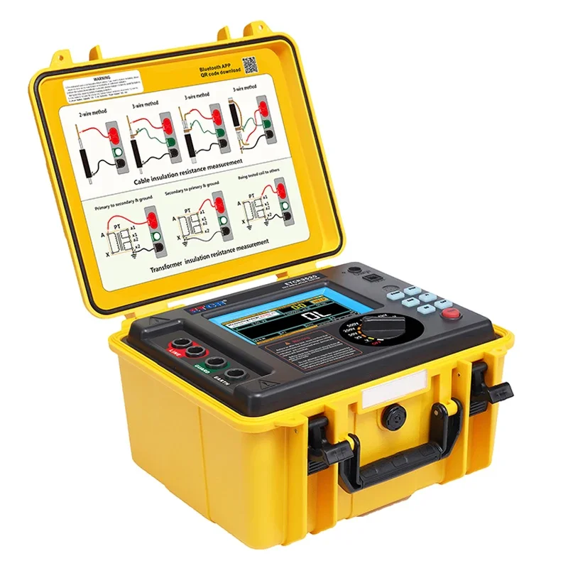 ETCR3520 ETCR3520B ETCR3520C Multifunction PI DAR STER RAMP DD CAP 5kV 10kV 15kV High Voltage Insulation Resistance Tester