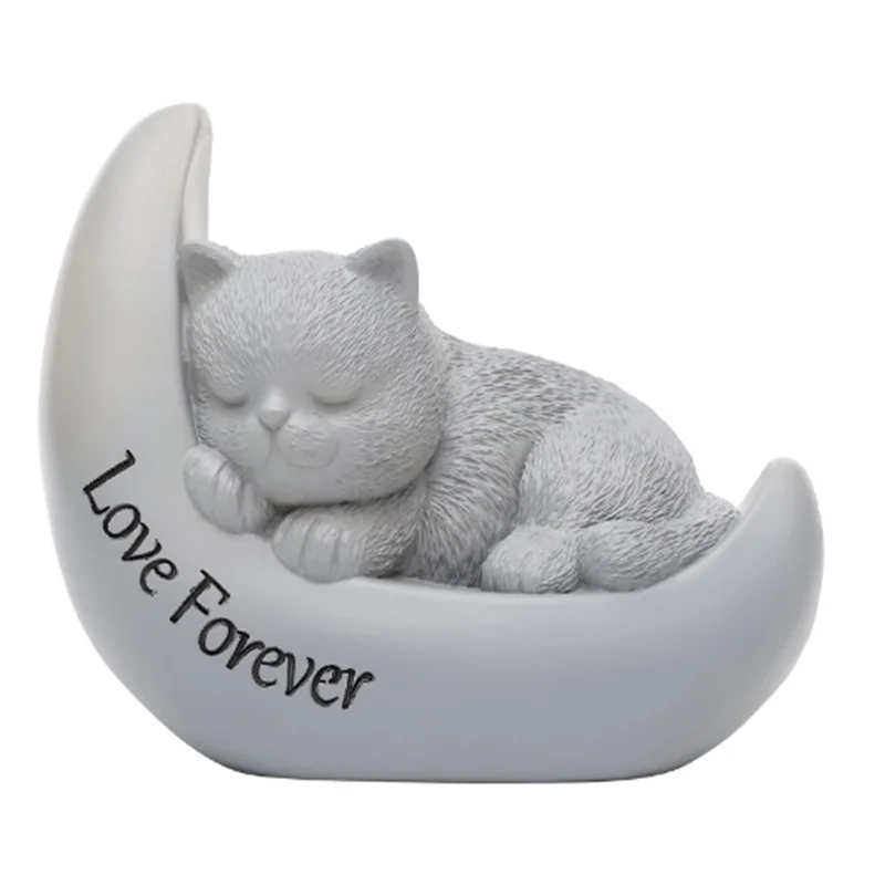 Environmentally Friendly Resin Dog and Cat Urn - Sustainable Pet Memorial Ashes Storage - Elegant Cremation Keepsake for Pet Fun