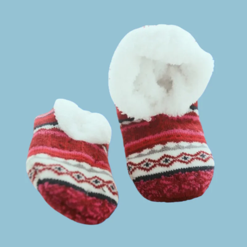 1/3 Paar Slippers Sokken Hoge Kwaliteit Sokken Vroege Educatie Schoenovertrekken Volwassen Winter Plus Fluwelen Sokken Lamswol Vloer Sokken