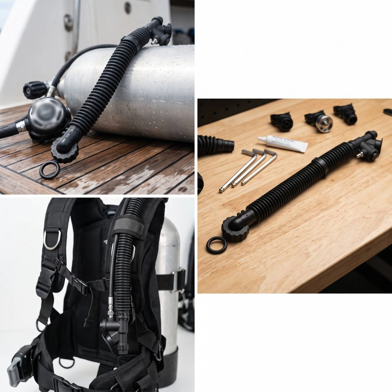 خرطوم هواء BCD مقاوم للتآكل، خ - مراجعة Outdoor Hunting Gear Store وسعره