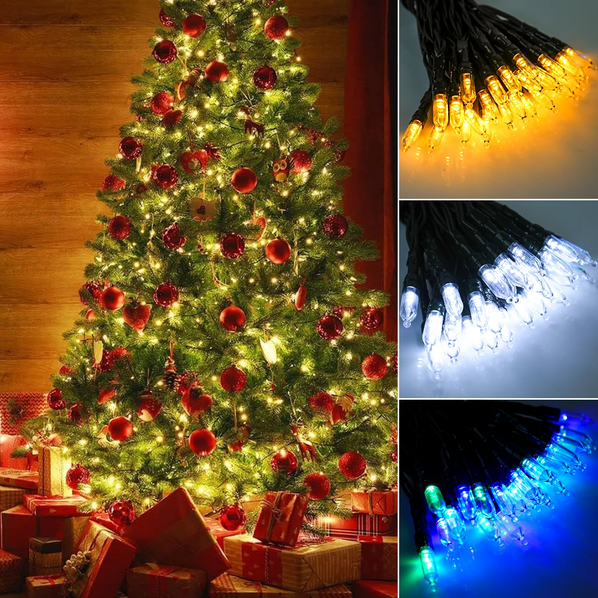 Christmas LED Pointed Pop-up Bubble Decorative Lights Merry Christmas Decor For Home 2024 Navidad Natal Noel Happy New Year 2025