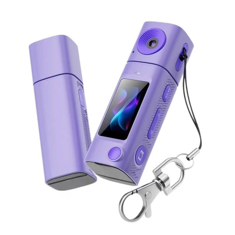 Mini Thumb Camera Lens Rotating Outdoor Shooting Digital Student Video Shooting Color 1080P