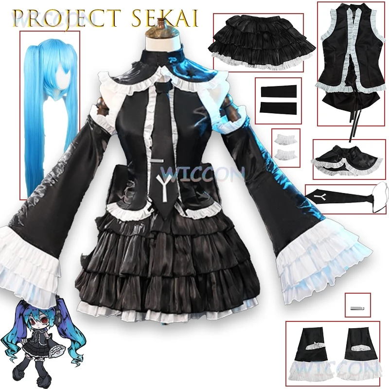 

Project Sekai MikukuProject DIVA Infinite Gothic Lolita Dress Cosplay Costume Ready Stock Anime Vocal Outfit Halloween Christmas